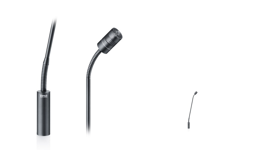 DPA 4011 Cardioid Mic, Black, XLR, 32 cm (13 in) Boom, top and bottom Gooseneck