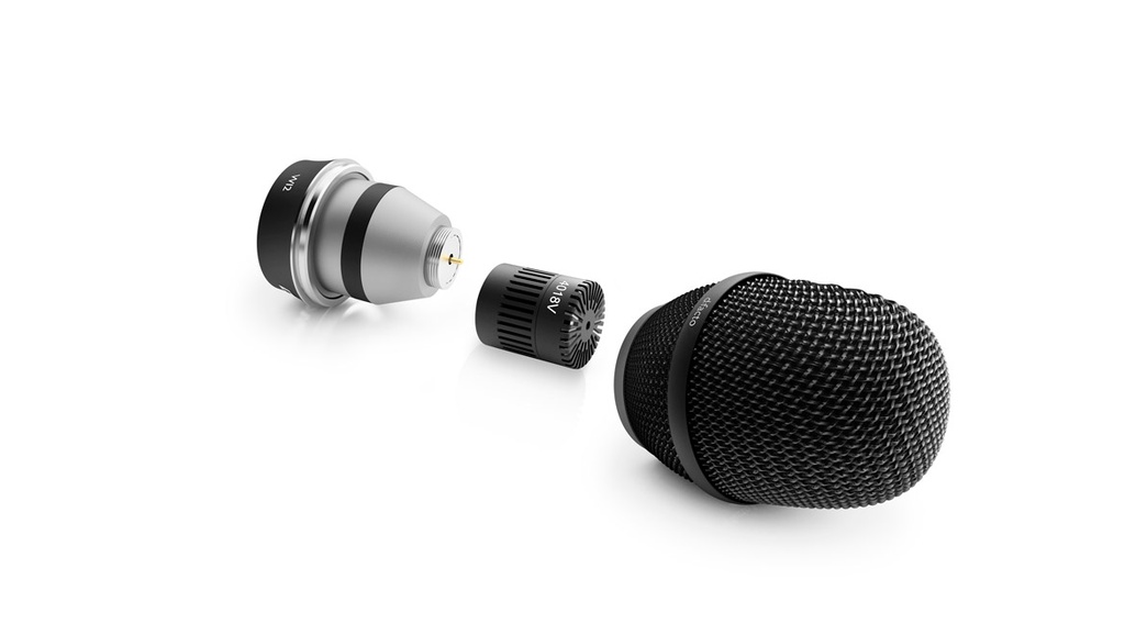 DPA d:facto™ 4018V Softboost Supercardioid Mic, WI2 Adapter (Wisycom), Black