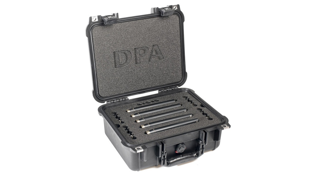 DPA Surround Kit with 5 x 4006A, Clips, Windscreens in Peli Case