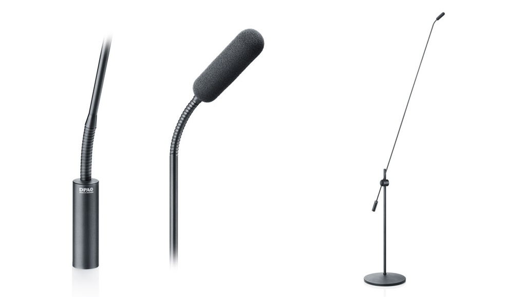 DPA 4098 CORE Supercardioid Mic, Black, XLR, 122 cm (48 in) Boom, Floor Stand, Single Mic