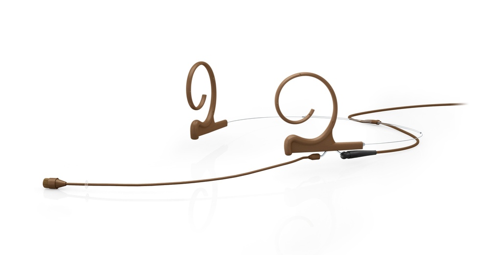 DPA 4266 CORE+ Omni Flex Headset Mic, 110 mm Boom, Brown, TA4F Mini-XLR
