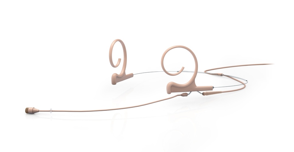 DPA 4266 CORE+ Omni Flex Headset Mic, 110 mm Boom, Beige, TA4F Mini-XLR