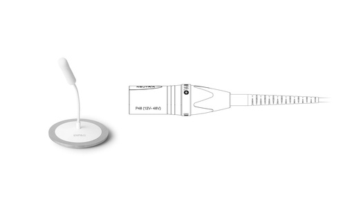 [4098DCDW01015] DPA 4098 CORE Supercardioid Ceiling Mic, 16 cm (6 in), White,  XLR, P48