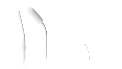 [4098DCGW00030] DPA 4098 CORE Supercardioid Mic, White, MicroDot, 28 cm (11 in) Boom, top and bottom Gooseneck
