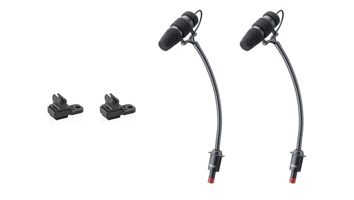 [4099DC1101A] DPA 4099 CORE Stereo Mic, Loud SPL with Clips for Accordion, 2 mics