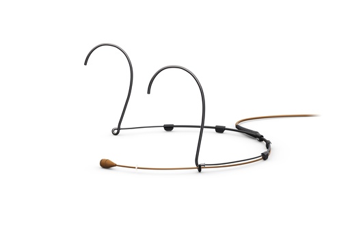 [4066OPAC90LHS] DPA 4066 CORE+ Omni Headset Mic, Brown, MicroLock, Small