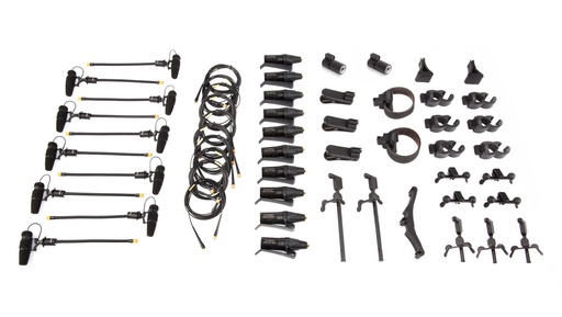 [KIT4099DP10RC] DPA 4099 CORE+ Rock Touring Kit, 10 Mics and accessories, Extreme SPL, Cardboard box