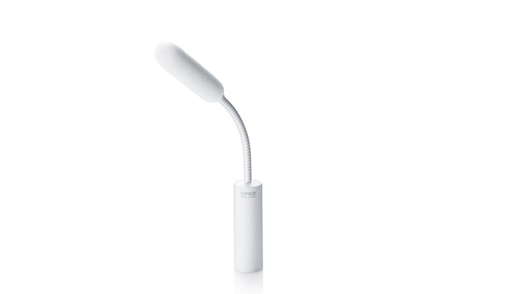 DPA 4098 CORE Supercardioid Mic, White, XLR, 20 cm (8 in) Boom, full Gooseneck