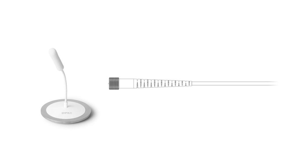 DPA 4098 CORE Supercardioid Ceiling Mic, 16 cm (6 in), White,  MicroDot