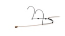 DPA 4088 CORE Directional Headset Mic, Brown, 3-pin LEMO, Small