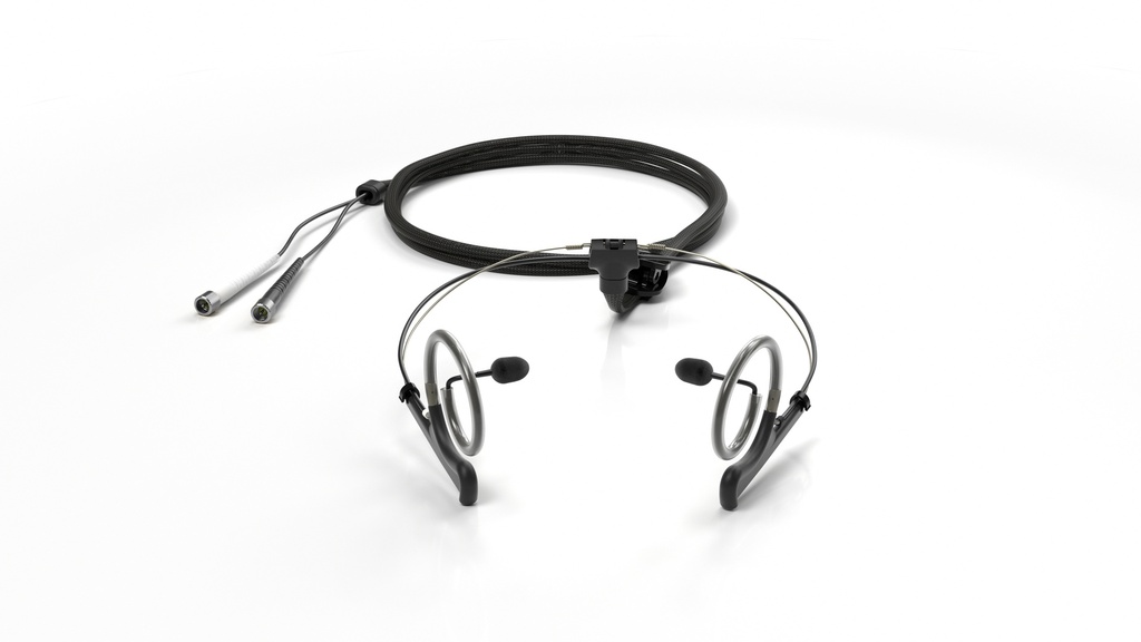 DPA 4560 CORE+ Binaural Headset, Normal SPL, Black, MicroLock