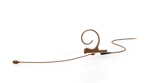 [4266OLFC00LE] DPA 4266 Omni Flex Earset Mic, 110 mm Boom, Brown, MicroDot