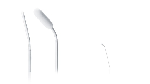 [4098DCGW00045] DPA 4098 CORE Supercardioid Mic, White, MicroDot, 43 cm (17 in) Boom, top and bottom Gooseneck