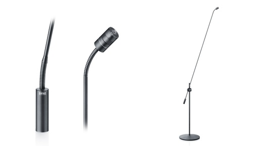 [4018DFFB01120] DPA 4018 Supercardioid Mic, Black, XLR, 122 cm (48 in) Boom, Floor Stand, Single Mic