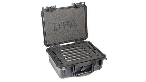 [500611A] DPA Surround Kit with 3 x 4006A, 2 x 4011A, Clips, Windscreens in Peli Case