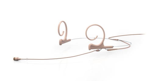 [4266OPFF90LH] DPA 4266 CORE+ Omni Flex Headset Mic, 110 mm Boom, Beige, MicroLock